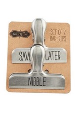 Mud Pie Chip Bag Clips Set of 2 - Nibble - Save For Later