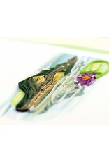 Quilling Card Blank Quilled Alligator Handcrafted Greeting Card