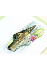 Quilling Card Blank Quilled Alligator Handcrafted Greeting Card