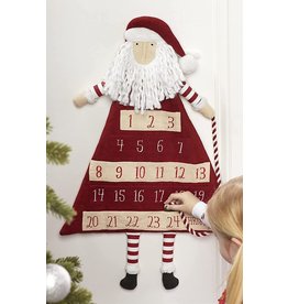 Mud Pie Christmas Santa Advent Calendar - Red