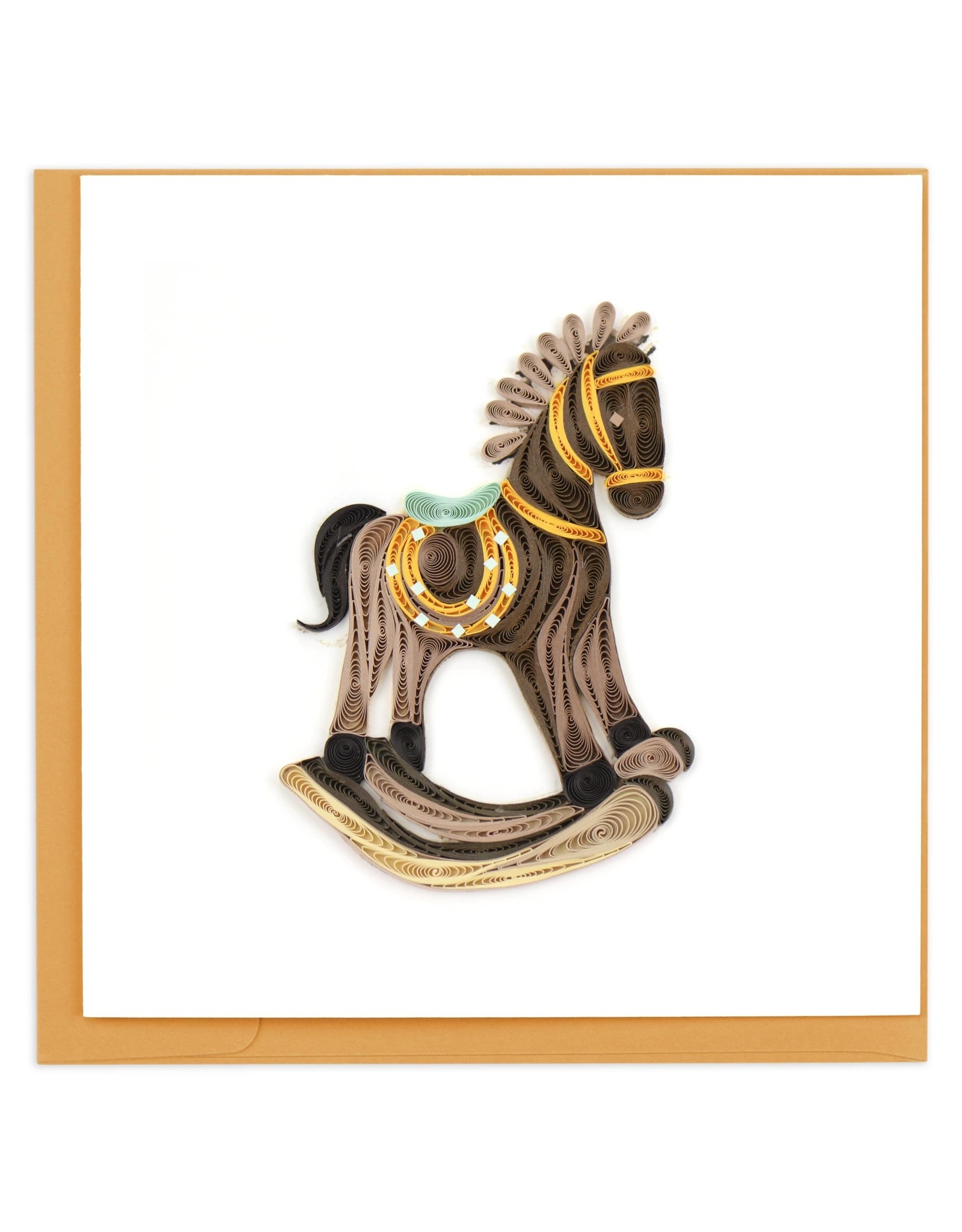 Quilling Card Quilled Rocking Horse Greeting Card