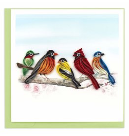 Quilling Card Quilled Songbirds Greeting Card