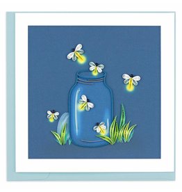 Quilling Card Quilled Fireflies Greeting Card