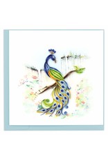 Quilling Card Quilled Posing Peacock Greeting Card