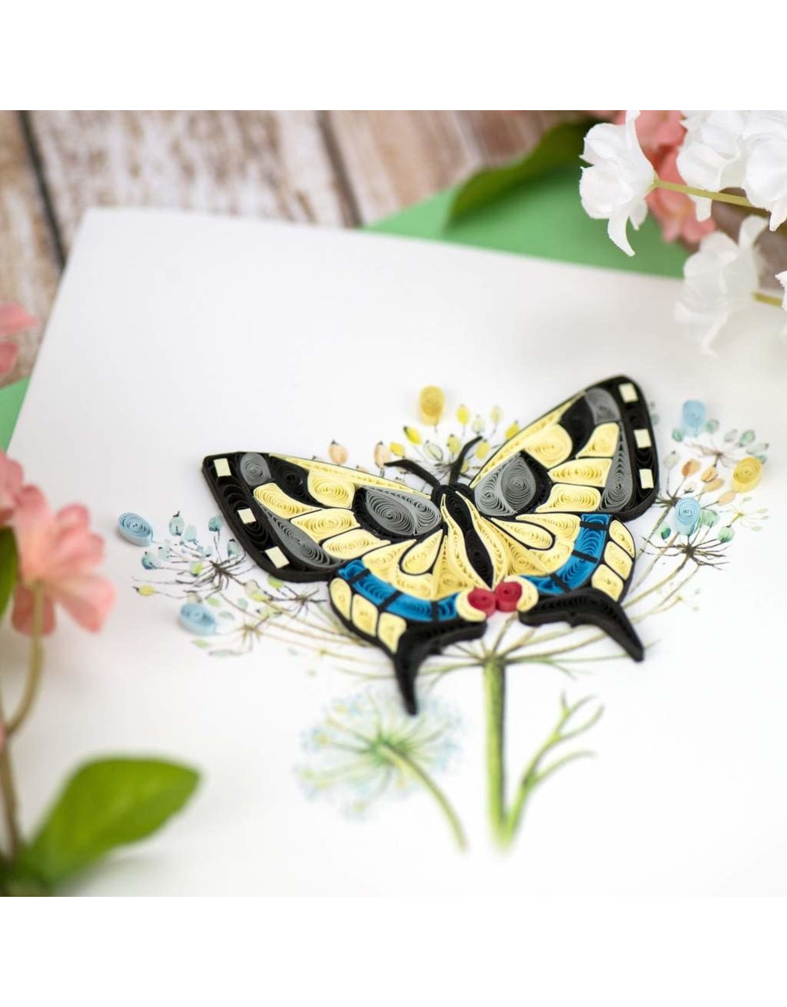 Quilling Card Quilled Swallowtail Butterfly Greeting Card