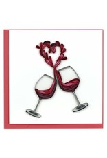 Quilling Card Quilled Toast to Love Greeting Card