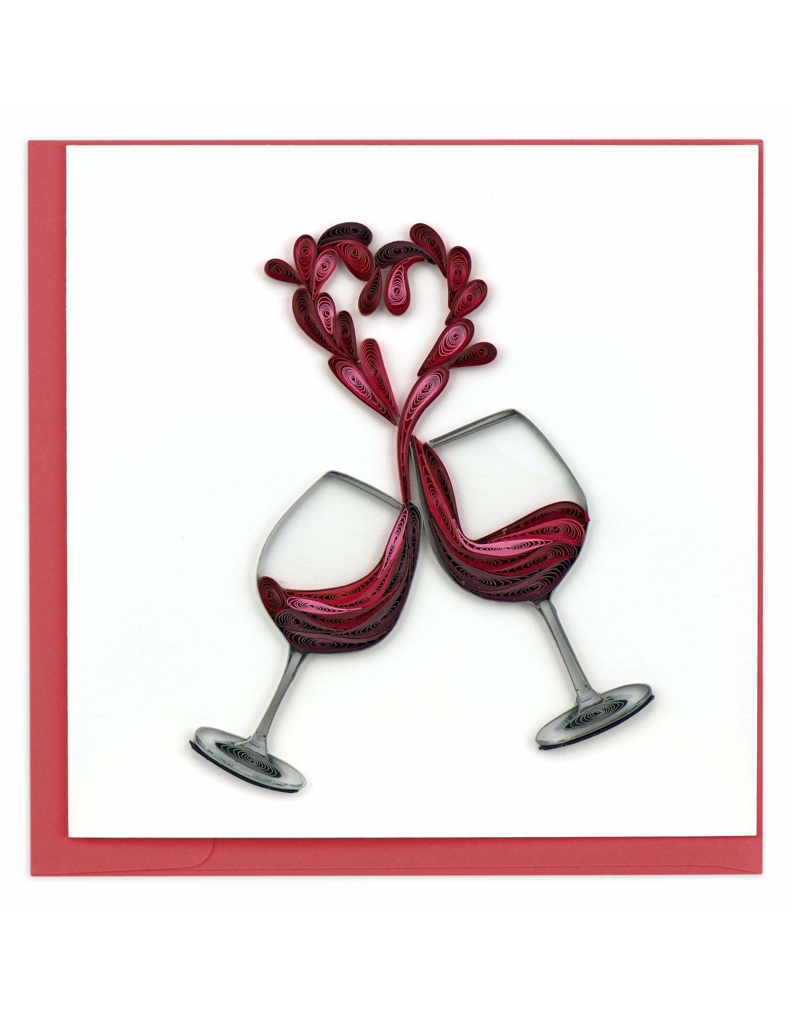 Quilling Card Quilled Toast to Love Greeting Card