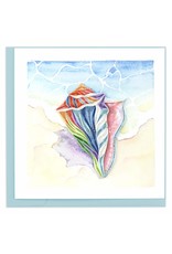 Quilling Card Quilled Rainbow Conch Shell Greeting Card