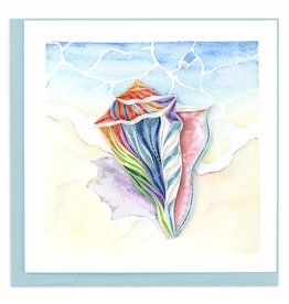 Quilling Card Quilled Rainbow Conch Shell Greeting Card