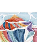 Quilling Card Quilled Rainbow Conch Shell Greeting Card