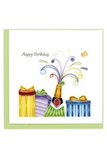 Quilling Card Quilled Birthday Champagne Greeting Card