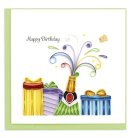 Quilling Card Quilled Birthday Champagne Greeting Card