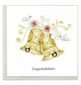 Quilling Card Quilled Wedding Bells Greeting Card