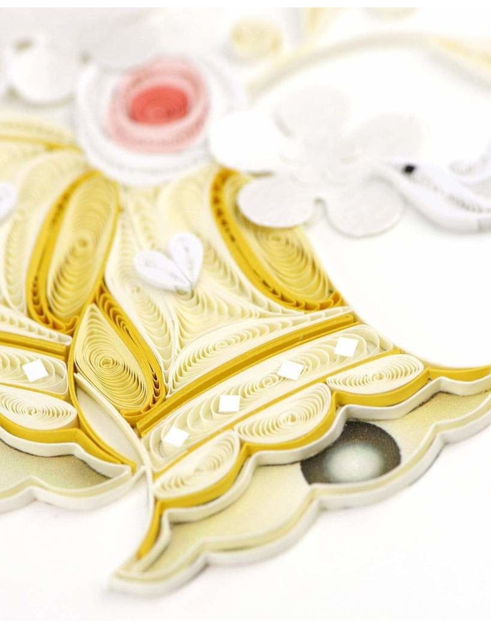 Quilling Card Quilled Wedding Bells Greeting Card