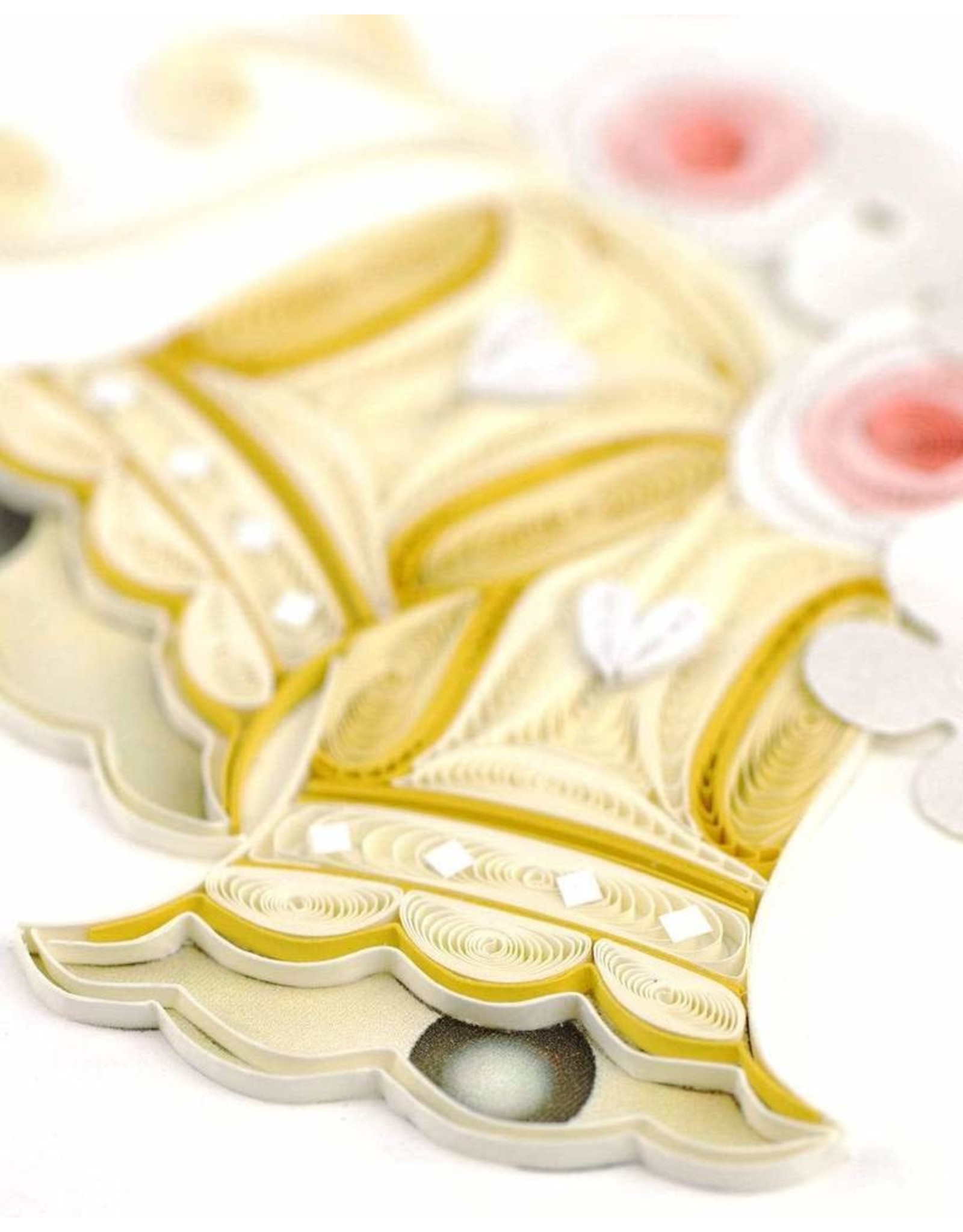 Quilling Card Quilled Wedding Bells Greeting Card