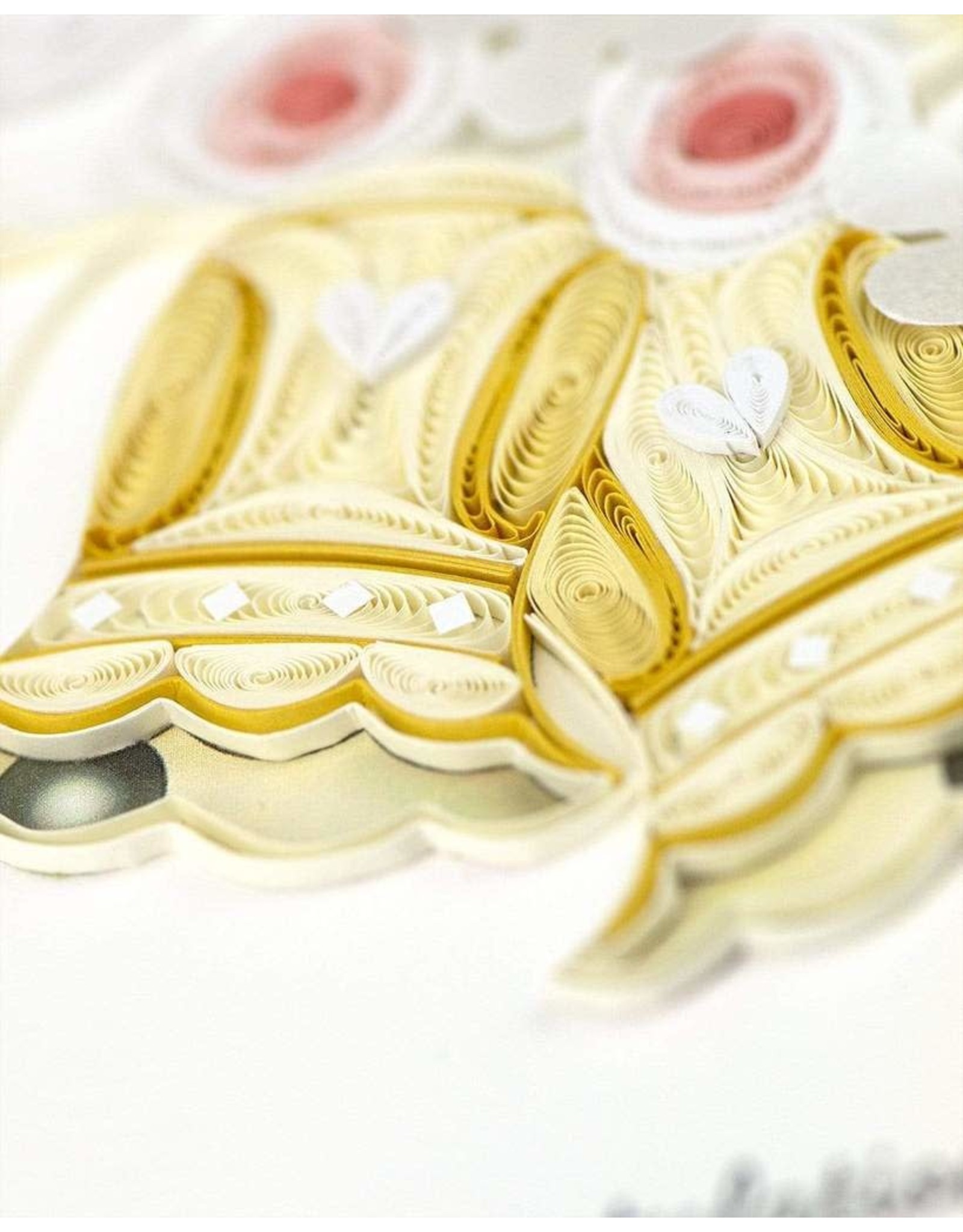 Quilling Card Quilled Wedding Bells Greeting Card