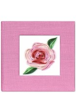 Quilling Card Quilled Pink Rose Sticky Note Pad Cover