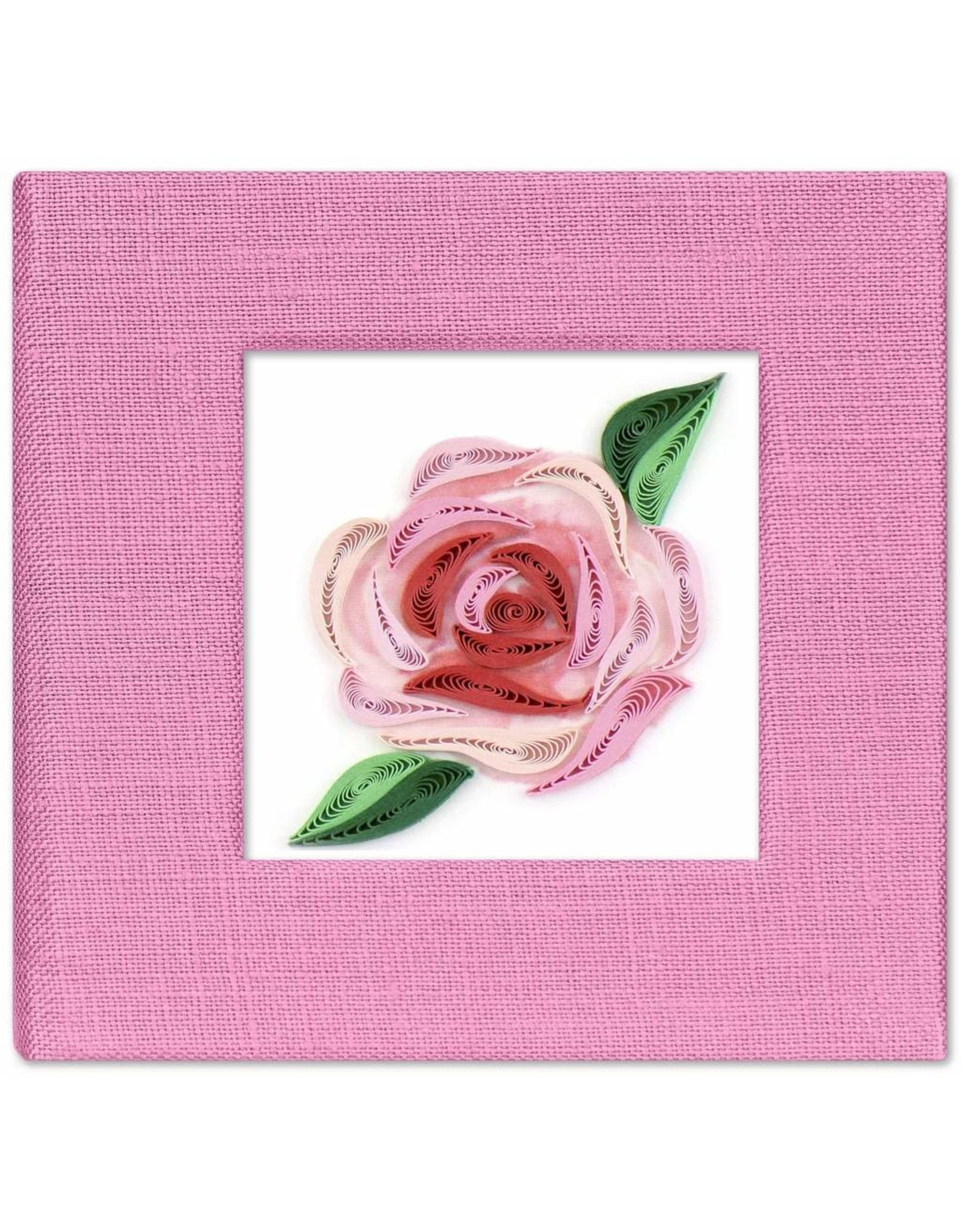 Quilling Card Quilled Pink Rose Sticky Note Pad Cover