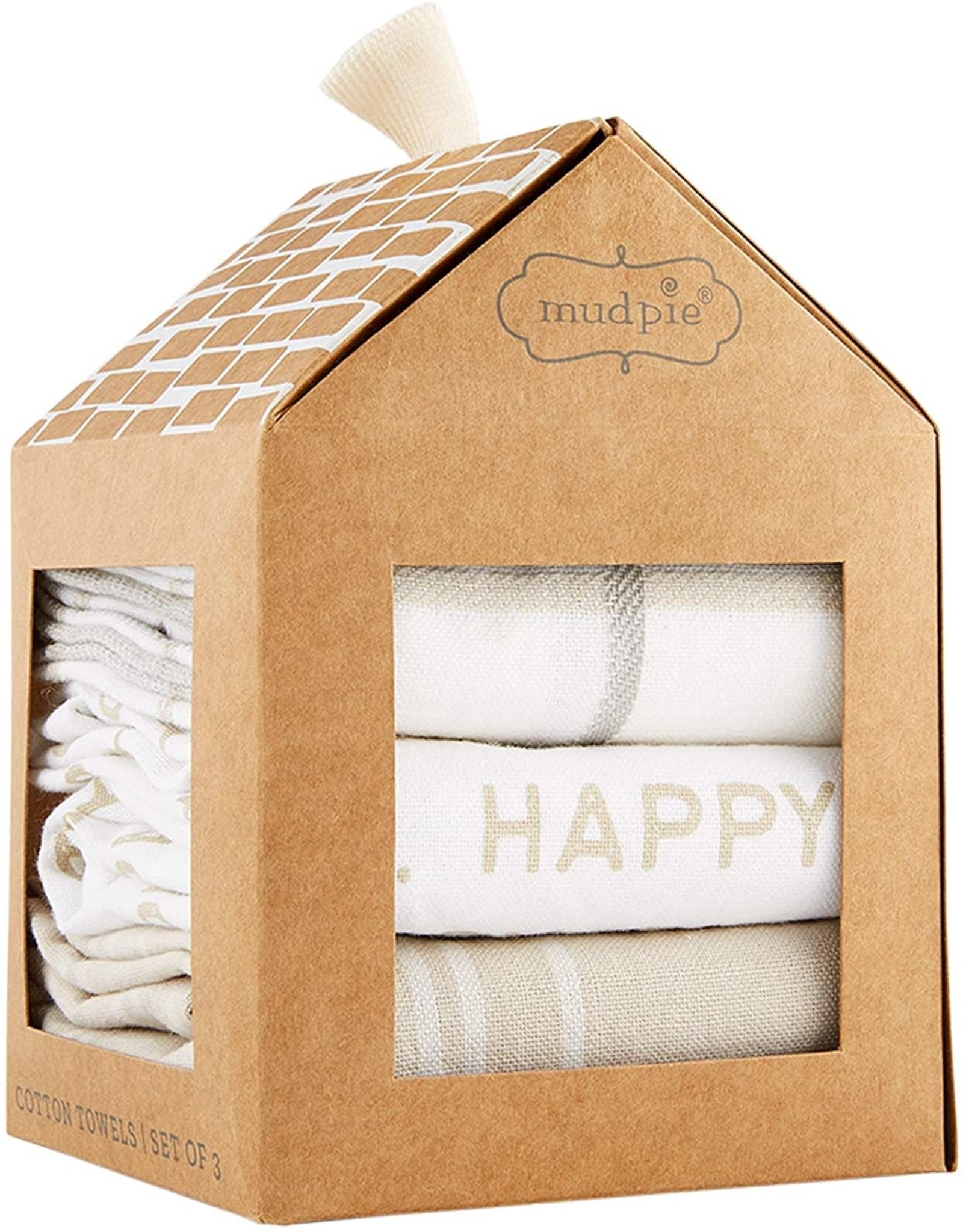 Mud Pie Housewarming New Home Gifts Happy Place Towel Set