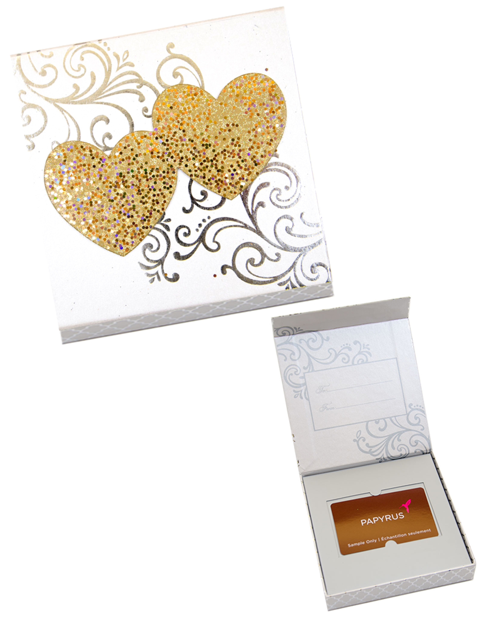 PAPYRUS® Gift Card Box Gift Card Holder Two Hearts