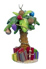 Kurt Adler Palm Tree Ornament W Presents 4.25 Inch - A
