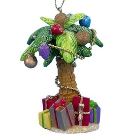 Kurt Adler Palm Tree Ornament W Presents 4.25 Inch - A