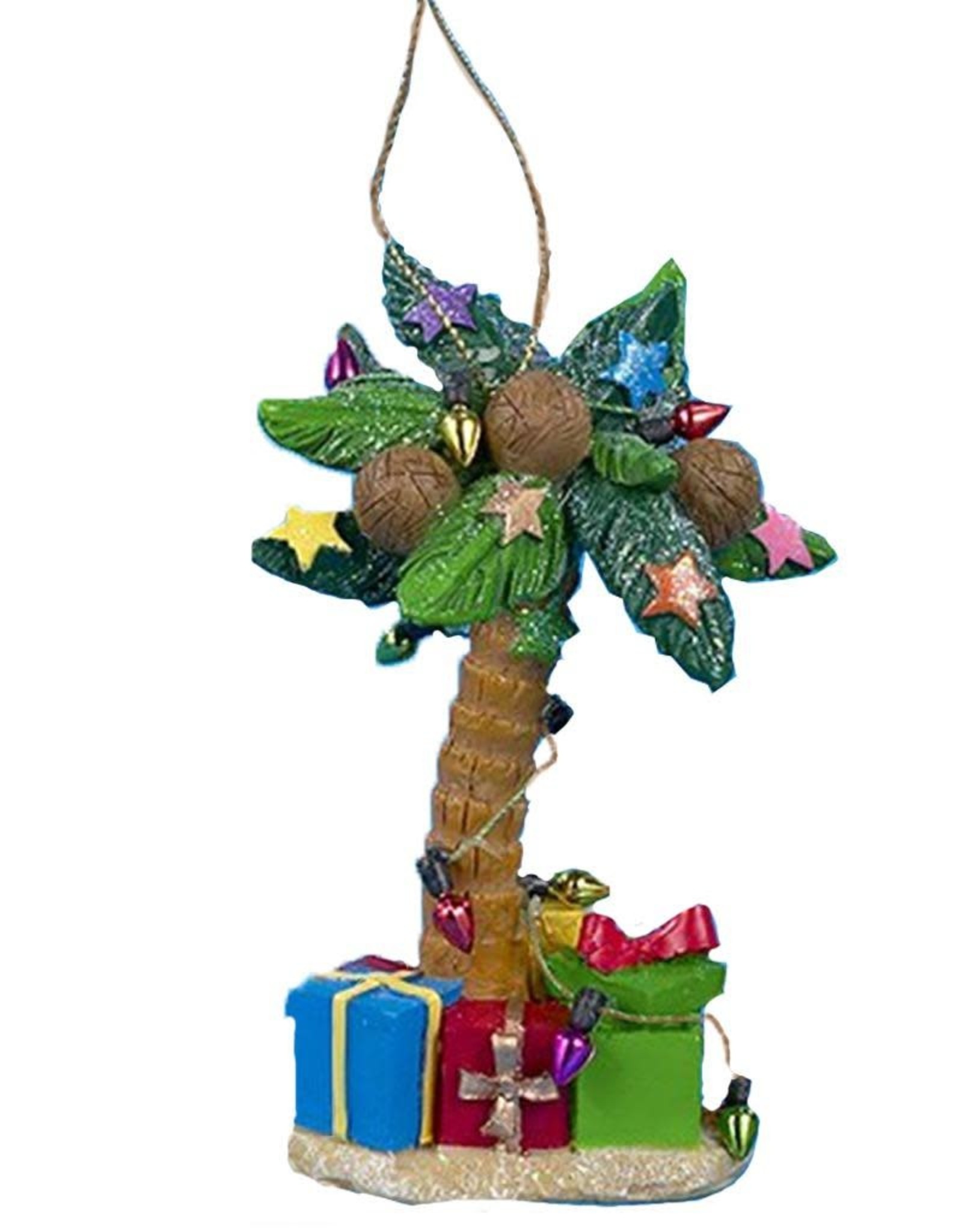 Kurt Adler Palm Tree Ornament W Presents 4.25 Inch - B