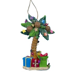 Kurt Adler Palm Tree Ornament W Presents 4.25 Inch - B