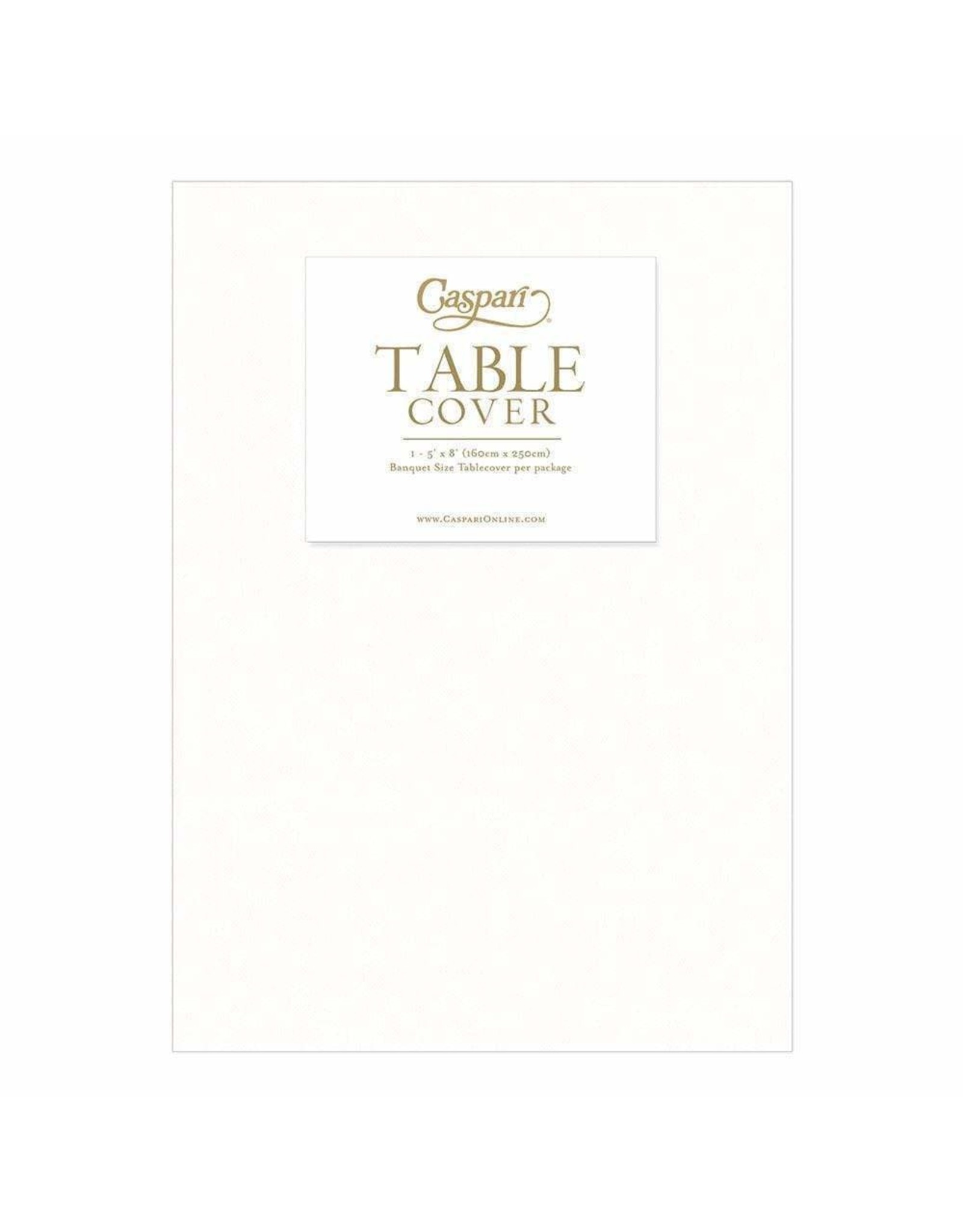 Caspari Paper Linen Solid Table Covers In White