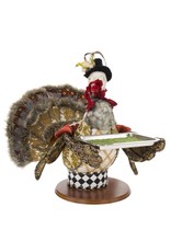 Mark Roberts Fairies Thanksgiving Elegant Turkey Server w Tray 19 Inch