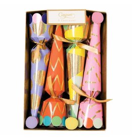 Caspari Party Hats Cone Celebration Crackers 8pk