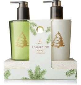 Frasier Fir Sink Gift Set Ceramic Caddy Hand Wash And Lotion