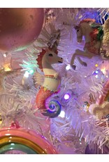 Kurt Adler Unicorn Seahorse Ornaments Set of 2 Assorted