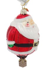 Kurt Adler Nobel Gems Hot Air Balloon Glass Ornaments Set of 3 Assorted