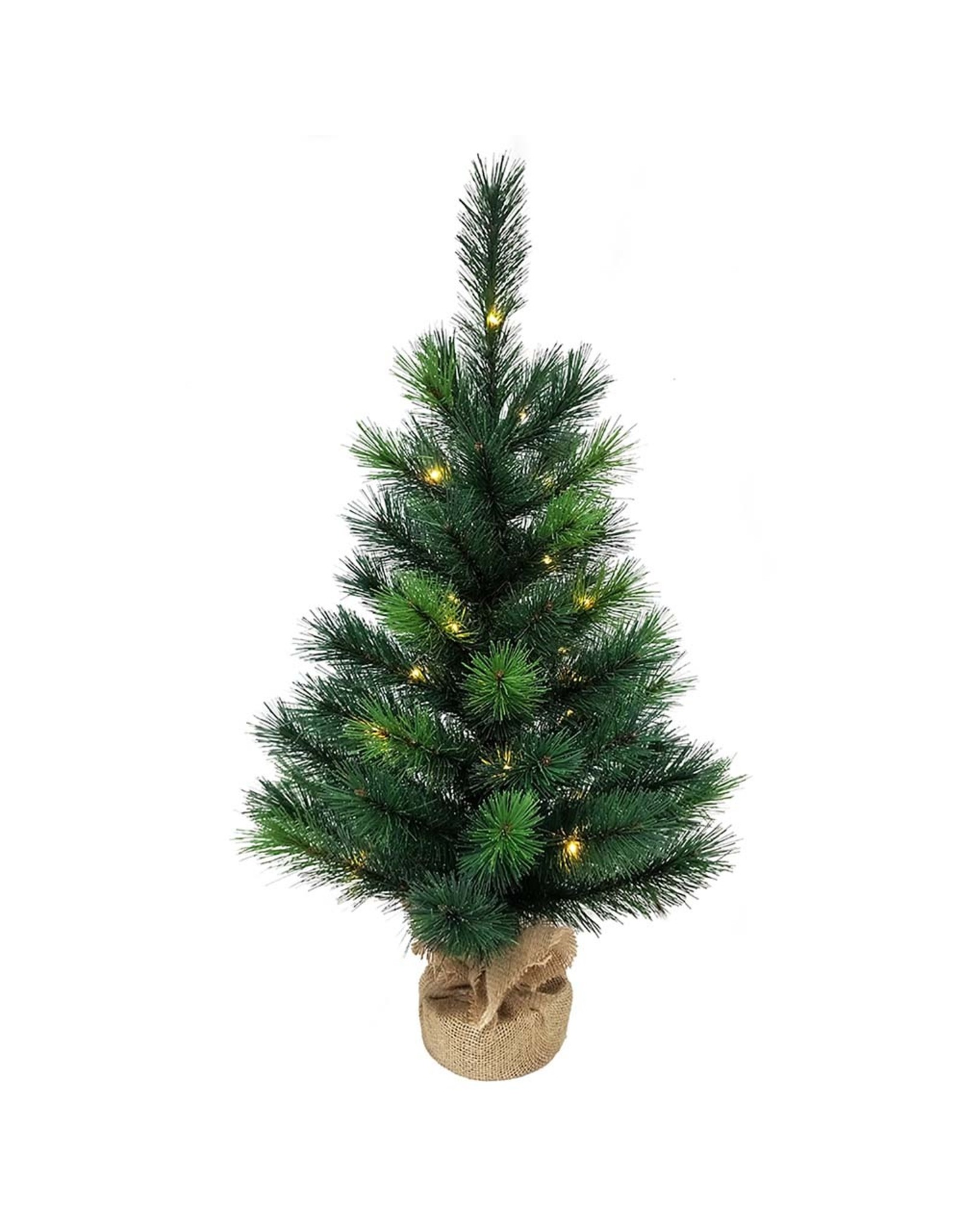 Kurt Adler Battery-Operated Pre-Lit LED Miniature Pine Tree 30 Inch