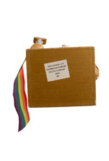Kurt Adler Gay Pride Nutcracker Holding Pride Flag