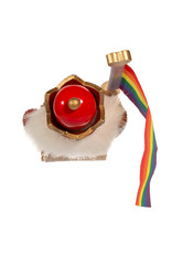 Kurt Adler Gay Pride Nutcracker Holding Pride Flag