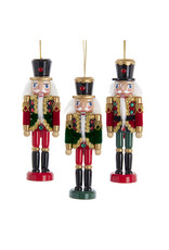 Kurt Adler Green Red Soldier Nutcracker Ornaments 6 Inch 3 Assorted