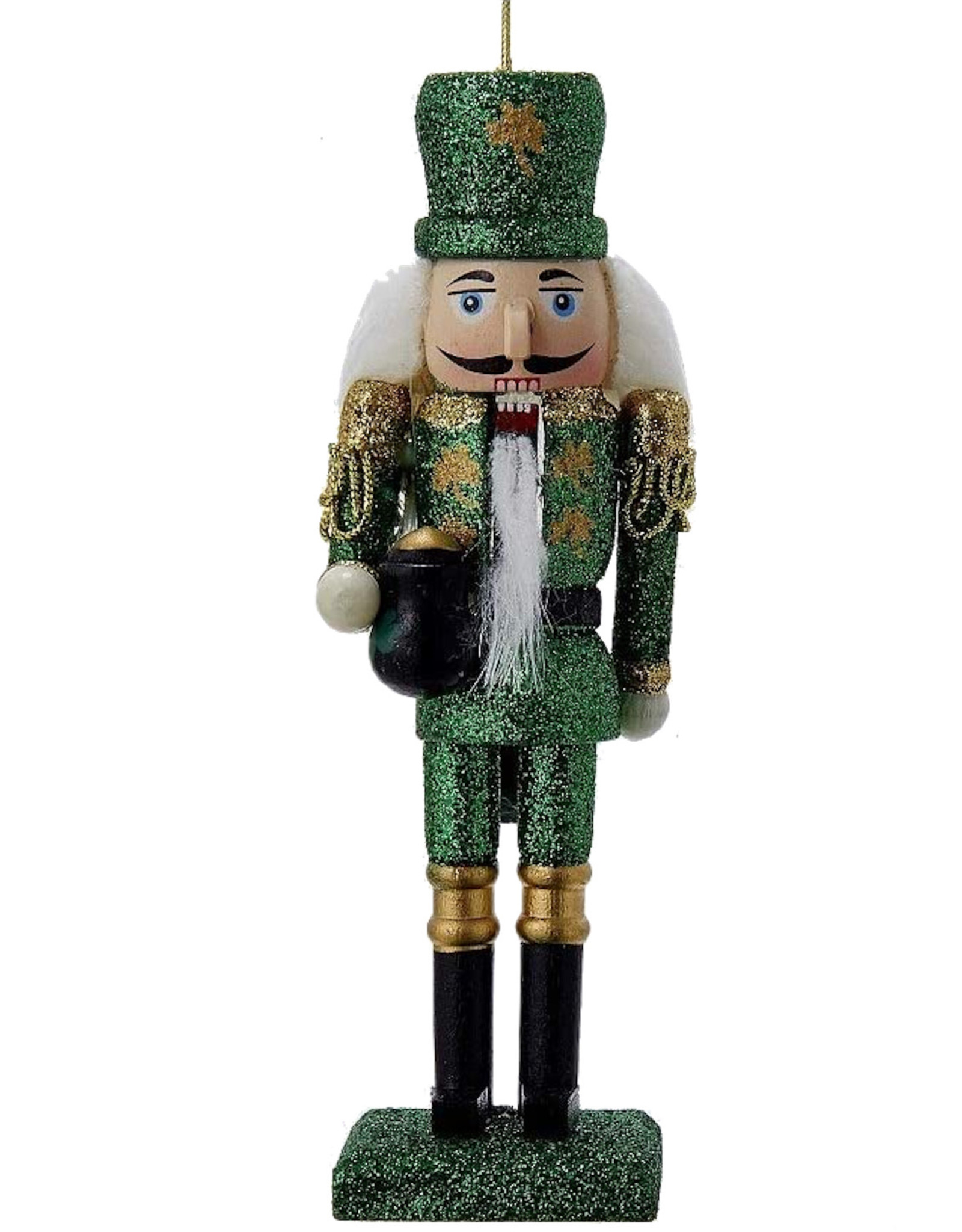 Kurt Adler Wooden Irish Nutcracker Ornament 6 inch