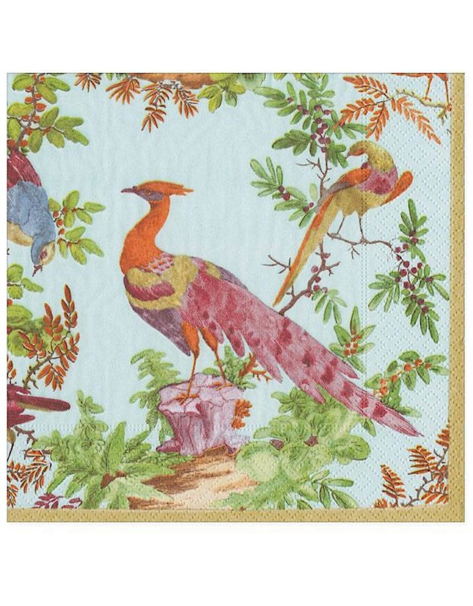 Caspari Paper Cocktail Napkins 20pk Chelsea Birds