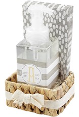 Mud Pie Initial A Hand Soap Paper Hand Towels And Basket Set