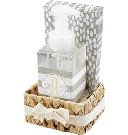 Mud Pie Initial A Hand Soap Paper Hand Towels And Basket Set