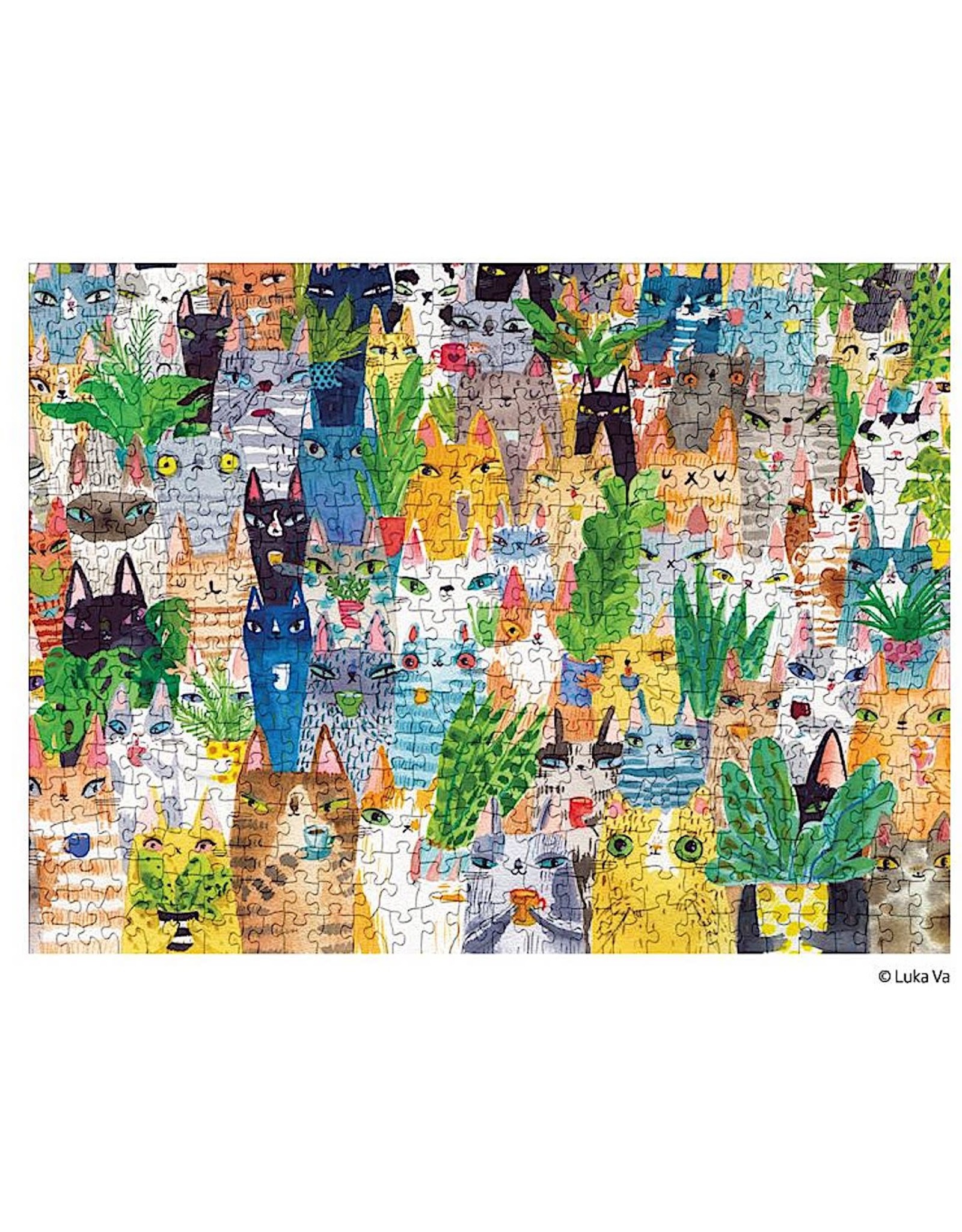 WerkShoppe Jigsaw Puzzle Cat Plant Exchange 500 Piece