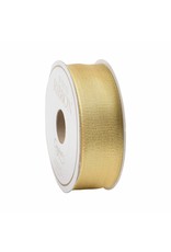 Caspari Metallic Gold Grosgrain Wired Ribbon - 6 Yard Spool