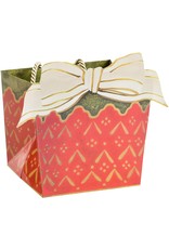 Caspari Cachepot And Ribbon Small Potted Plant Gift Box Gift Bag Tote