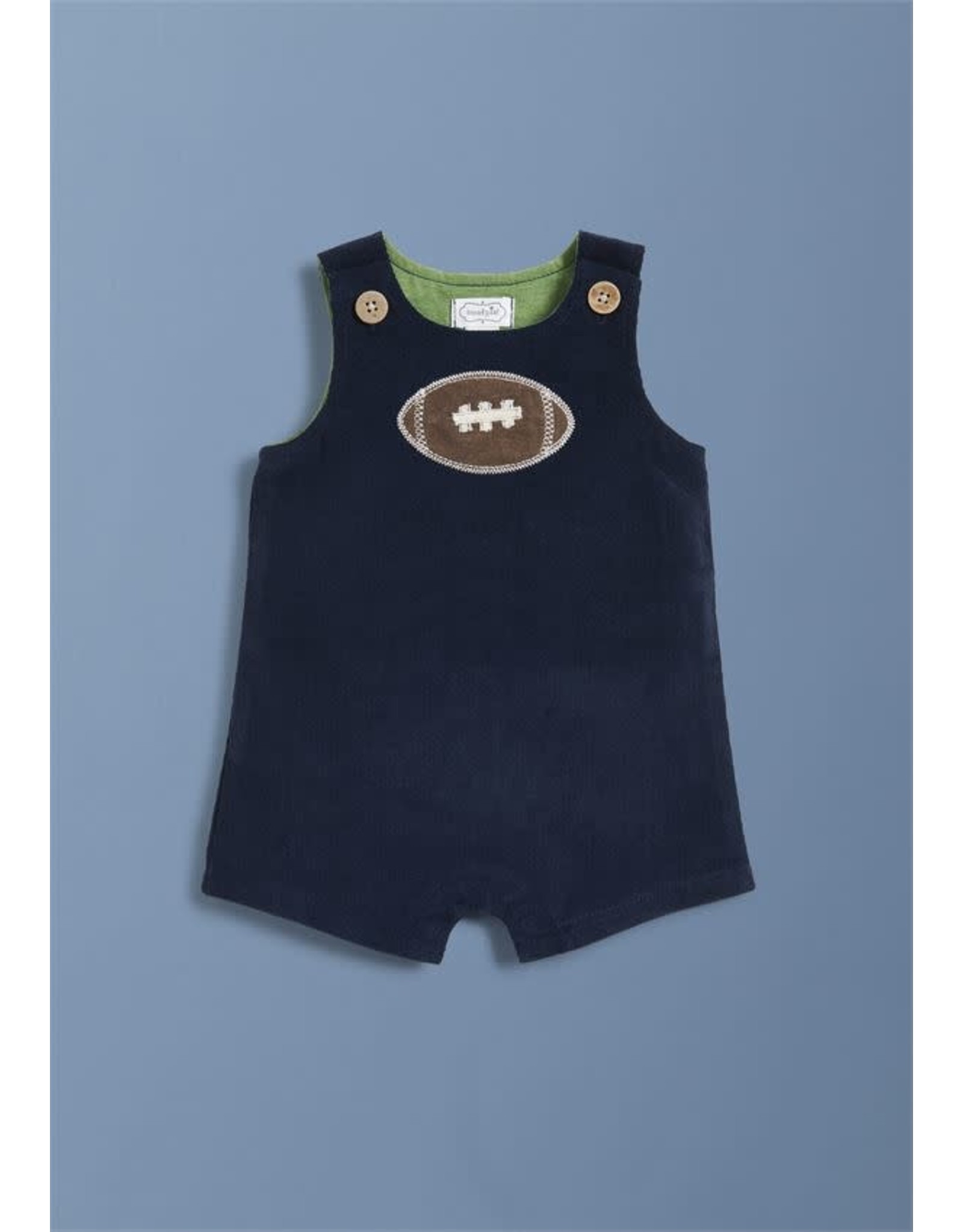 Mud Pie Baby N Kids Clothing One-Piece Football Shortall 0-3 Months