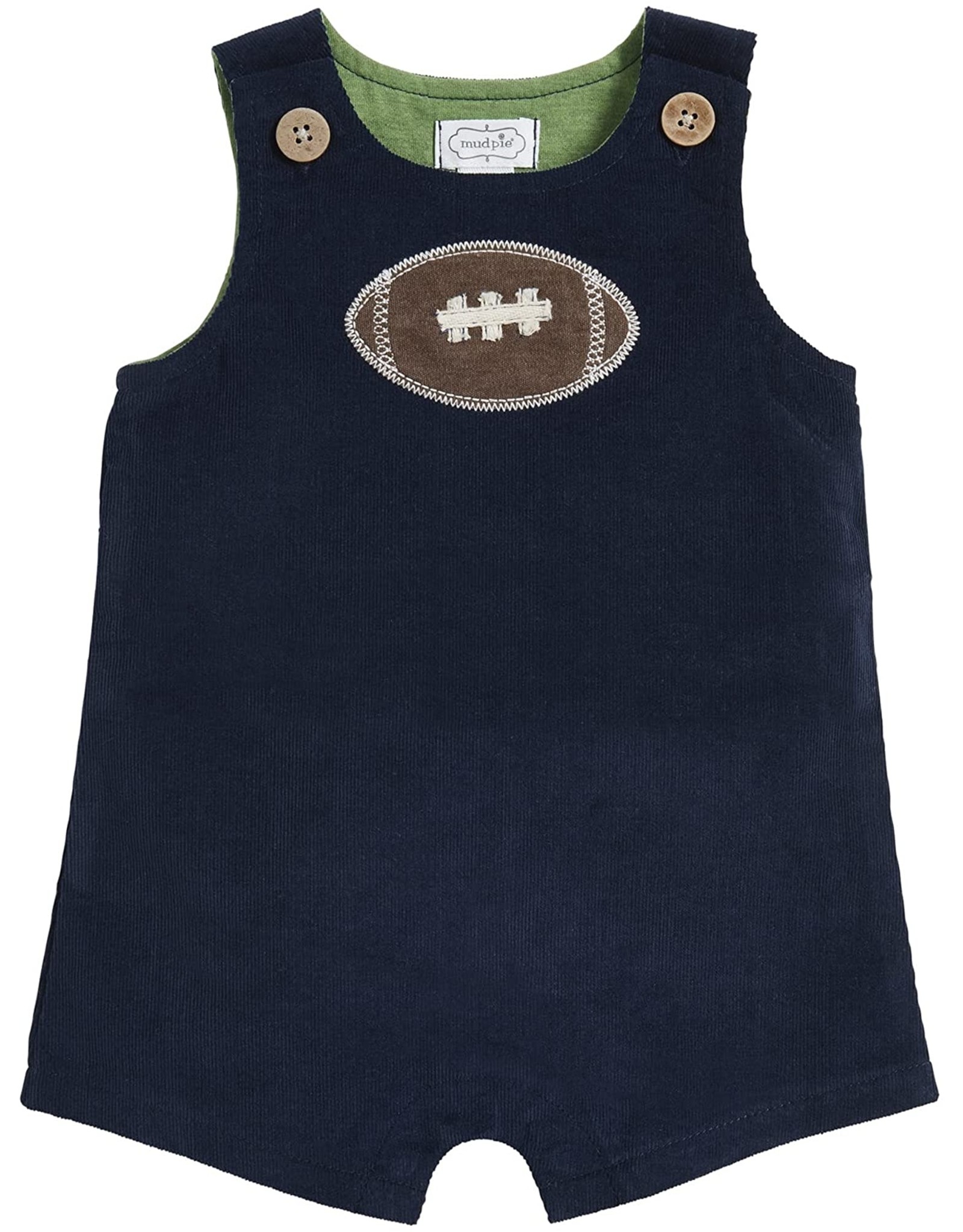 Mud Pie Baby N Kids Clothing One-Piece Football Shortall 3-6 Months