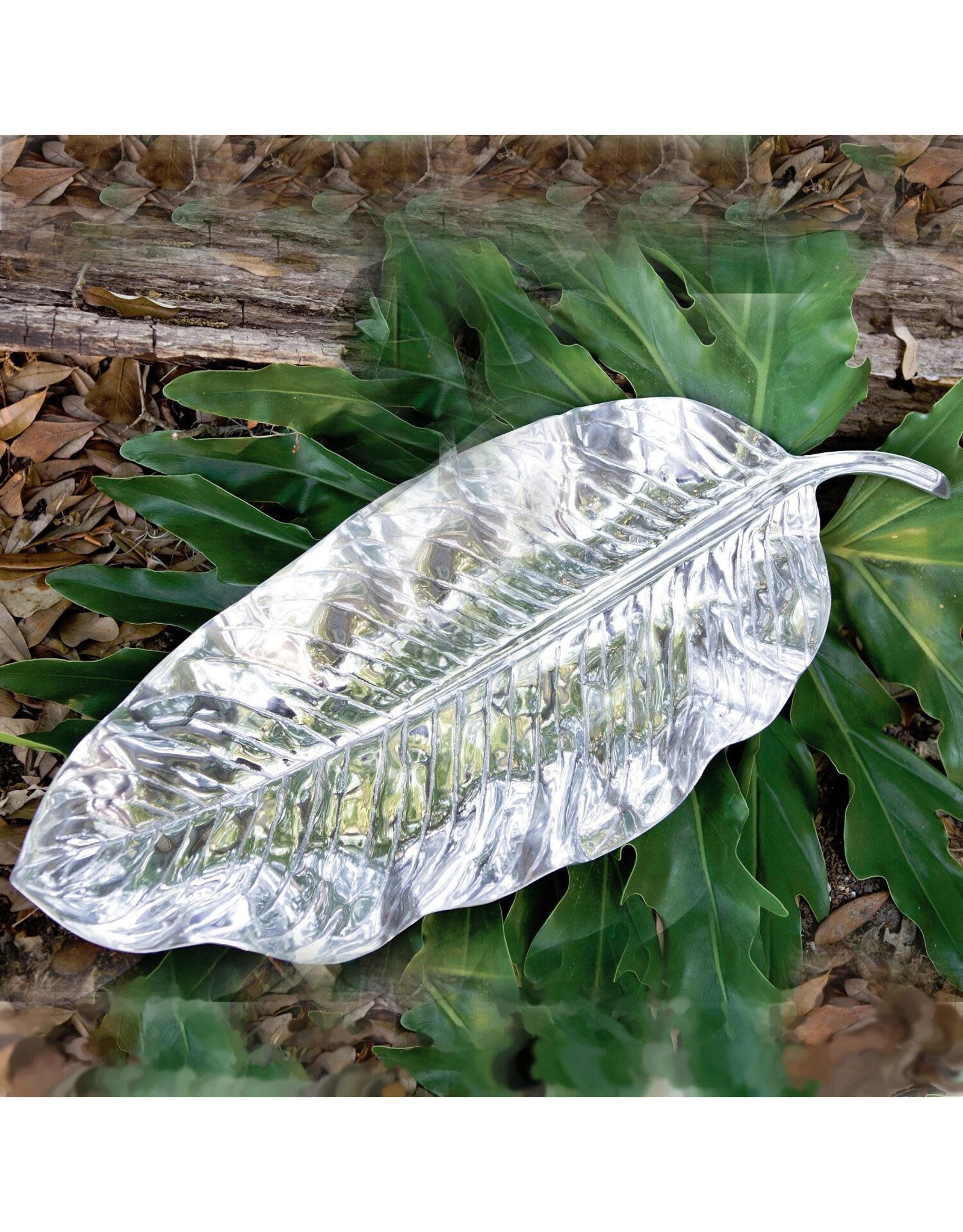 Beatriz Ball GARDEN Zebra Leaf Platter Large