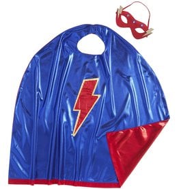 Mud Pie Kids Gifts Boy Blue Cape And Lite Up Mask Set