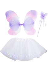 Mud Pie Kids Gifts Girls Tutu And Butterfly Wings Set - White